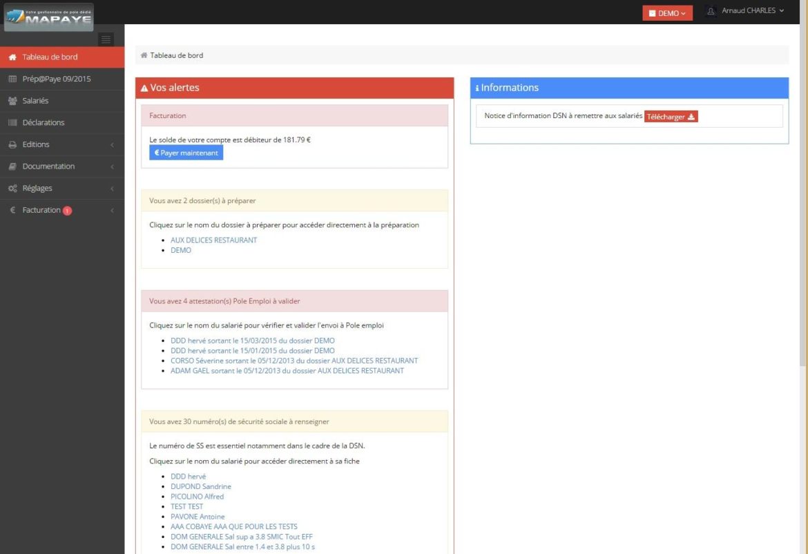 Logiciel fiche de paie Mapaye
