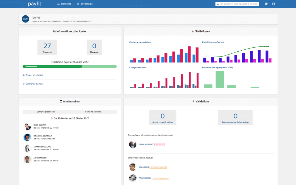 Logiciel fiche de paie PayFit