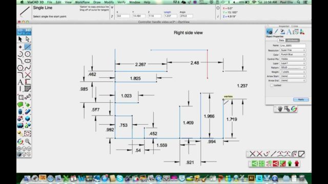 L'interface de Via Cad 2D/3D