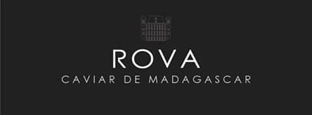 Logo Rova caviar de Madagascar, éleveur d'esturgeon étoilé
