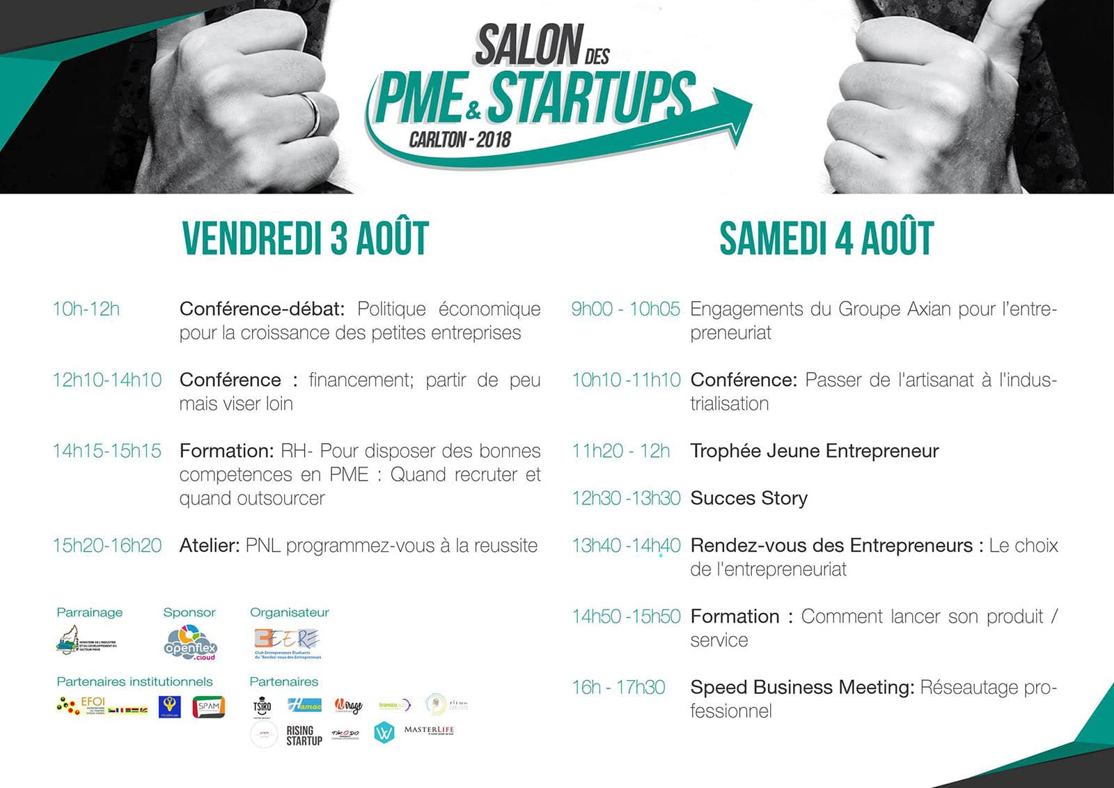 Le programme des conférences et ateliers du salon