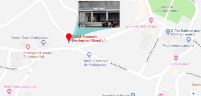 Plan d'accès à l'EDBM, Isoraka, Antananarivo