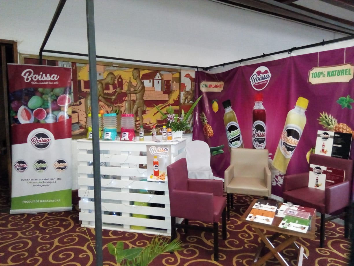 Le stand de Boissa, le cocktail bien-être