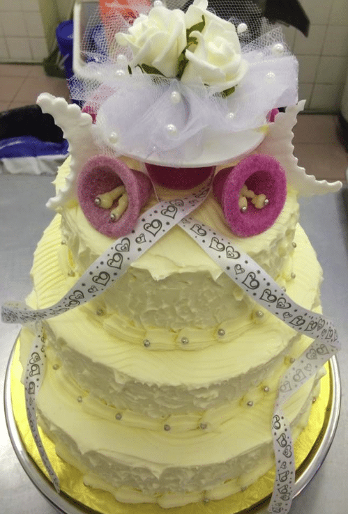 Un exemple de gâteau de mariage de Food Store O'Lys
