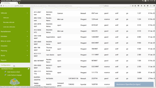 Ensuite, cliquez sur l'option "configuration"