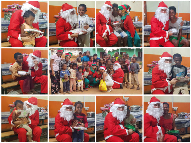 La remise des cadeaux, un moment riche en émotions tant pour nous que pour les enfants