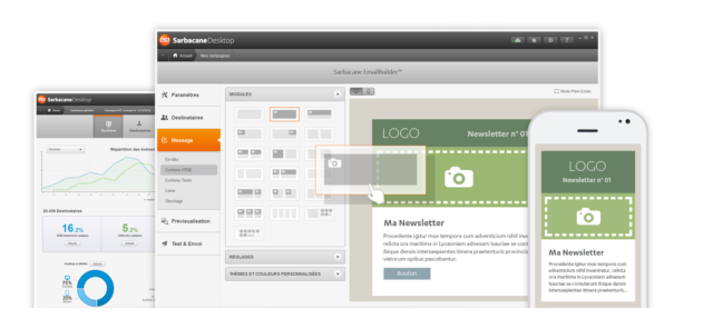 Sarbacane offre une solution multiplateformes pour gérer vos campagnes emailing