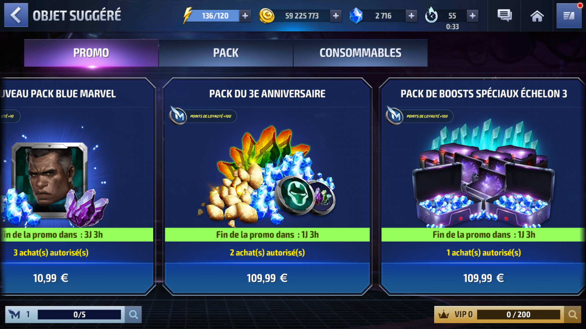 Des packs à 110 euros ? Mais oui, bien sûr…
