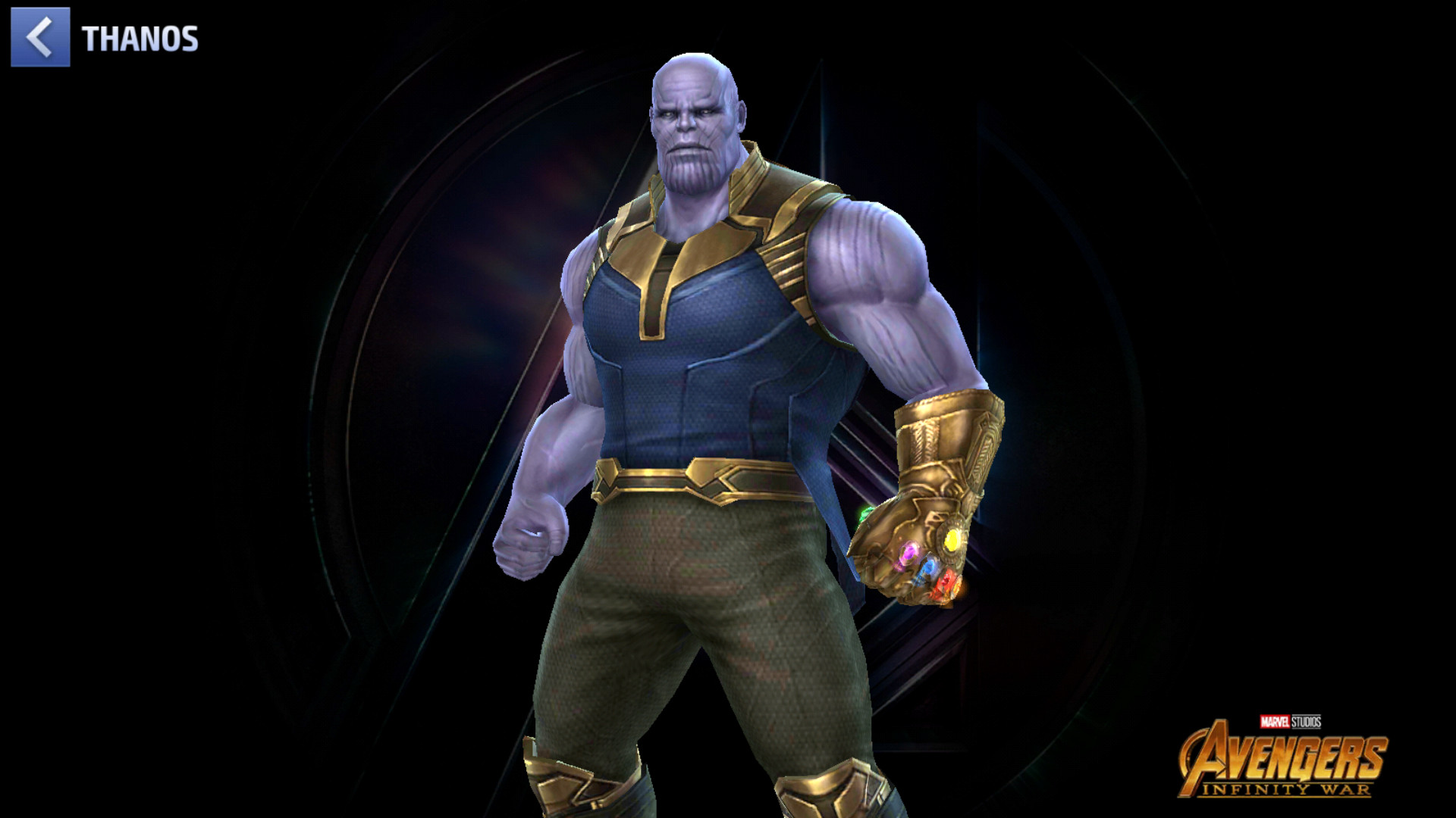 Le titan fou dans le jeu tel qu'il a été vu dans Avengers : Infinity war