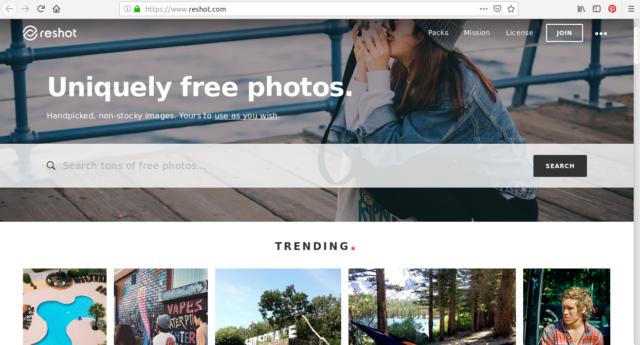 Des milliers de photos libre de droit vous attendent sur Reshot