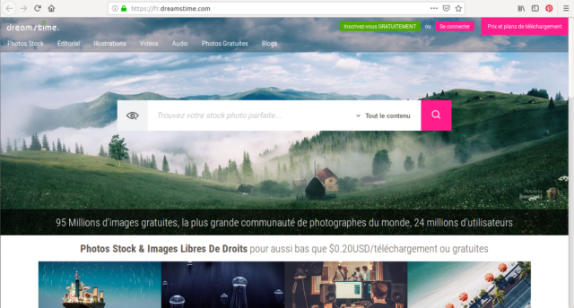 Dreamstime, fournisseur de stock photos en ligne