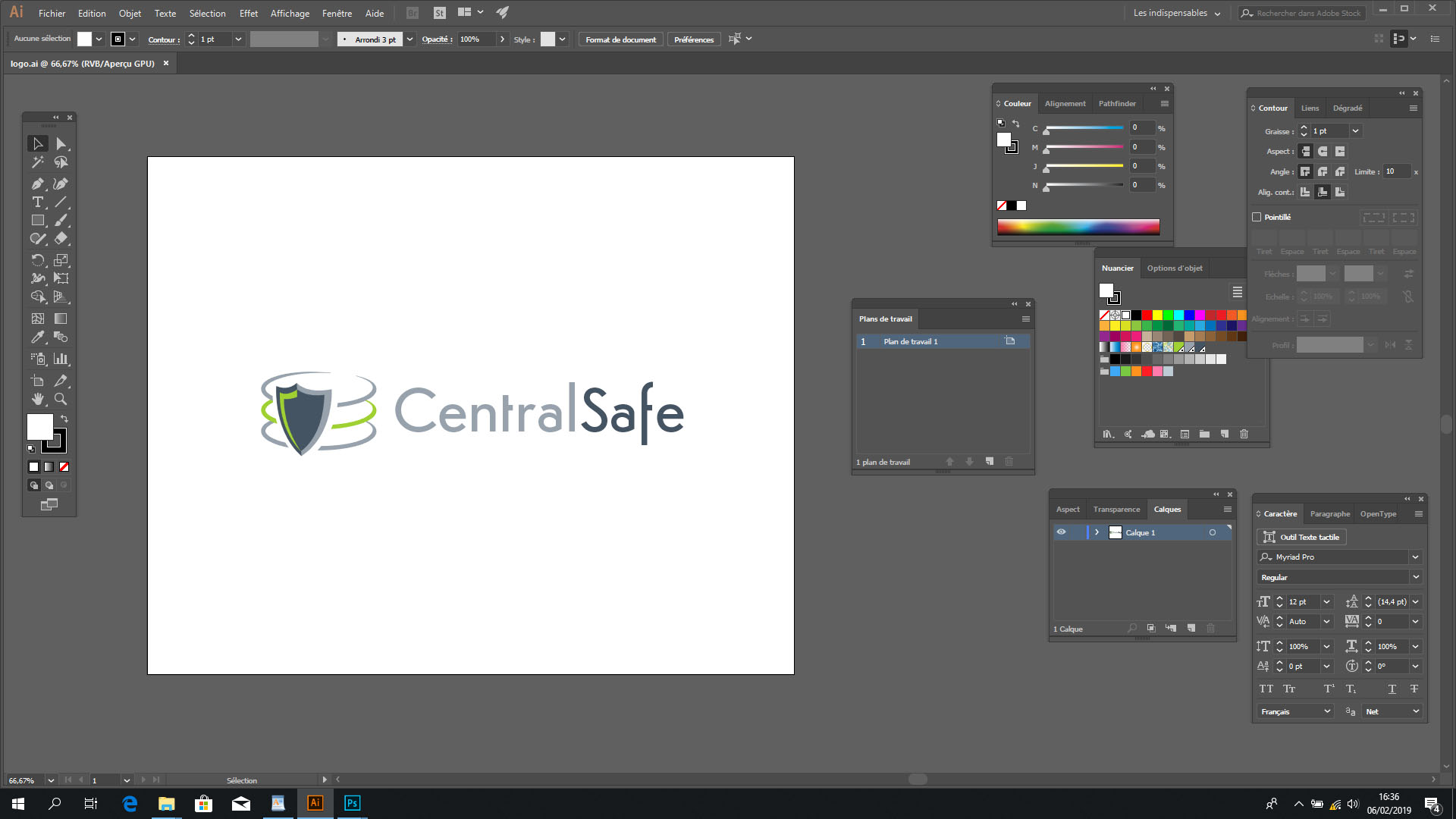 Here, you have to open the logo in Adobe Illustrator