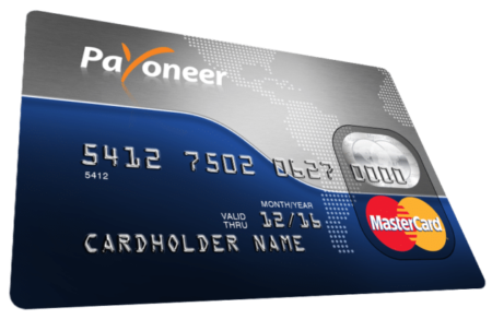 Here's the Payoneer Mastercard