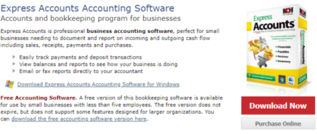 Express Accounts, Free Accounting Software