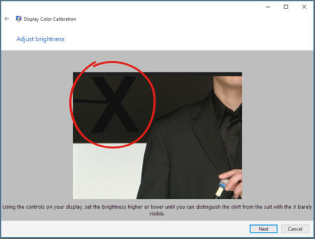 Adjust brightness with the buttons on your computer screen