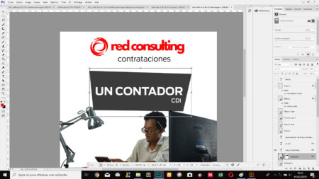 Para cada póster, los colores de la empresa deben ser respetados.