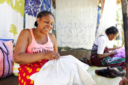 L'art de la broderie Malagasy est aujourd'hui une tradition
