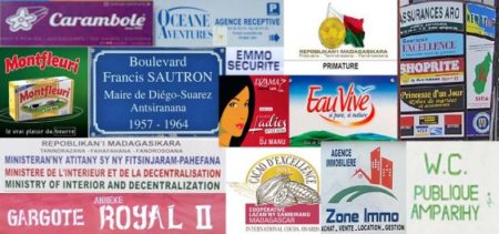 Product brand, signs, slogan, signs etc… in short, everything is in French xD