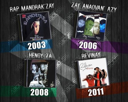 Les années ont fait succéder les albums du groupe Raboussa