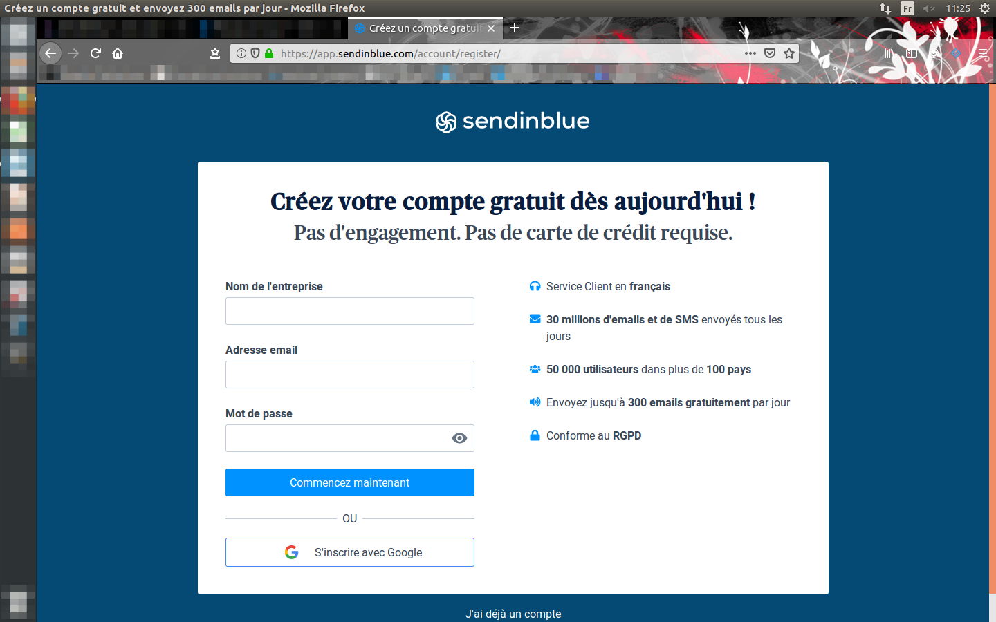 La première étape pour entrer dans l’univers de Sendinblue, votre futur logiciel emailing