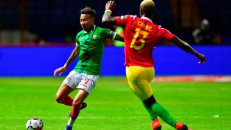 Anicet Abel a été désigné homme du match lors du jeu contre la Guinée le 22 juin 2019