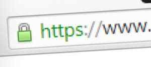 The SSL certificate allows the display of the green padlock