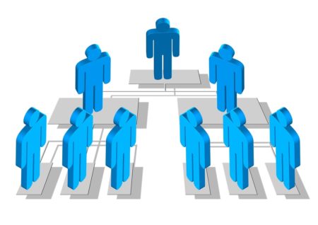 L'organigramme hiérarchique est mis en place par le responsable