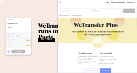 wetransfer plus login