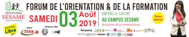 FORUM de l'orientation et de la formation, tout le monde y gagne... l'événement de l'agenda août 2019 à ne pas manquer !