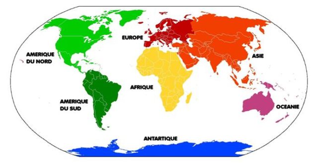 Tous Les Pays Capitales Et Drapeaux Du Monde Par Continent