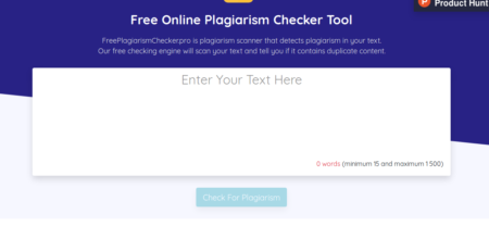 Free Plagiarism Checker ensures you a thorough check of your texts to avoid plagiarism