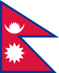 Le drapeau népalais, qui symboliserait aussi le bouddhisme et l'hindouisme