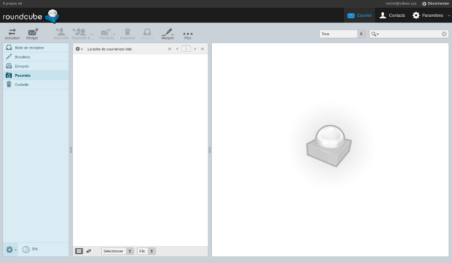 La simplicité du logiciel de messagerie Roundcube est son point fort mais également son désavantage