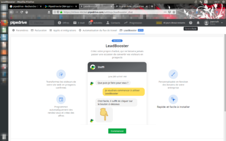Při vytváření LeadBoosteru vás bude krok za krokem provázet
