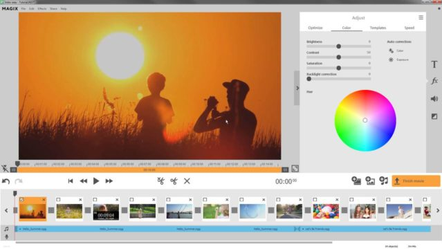 Rozhraní Video Easy, software pro editaci videa