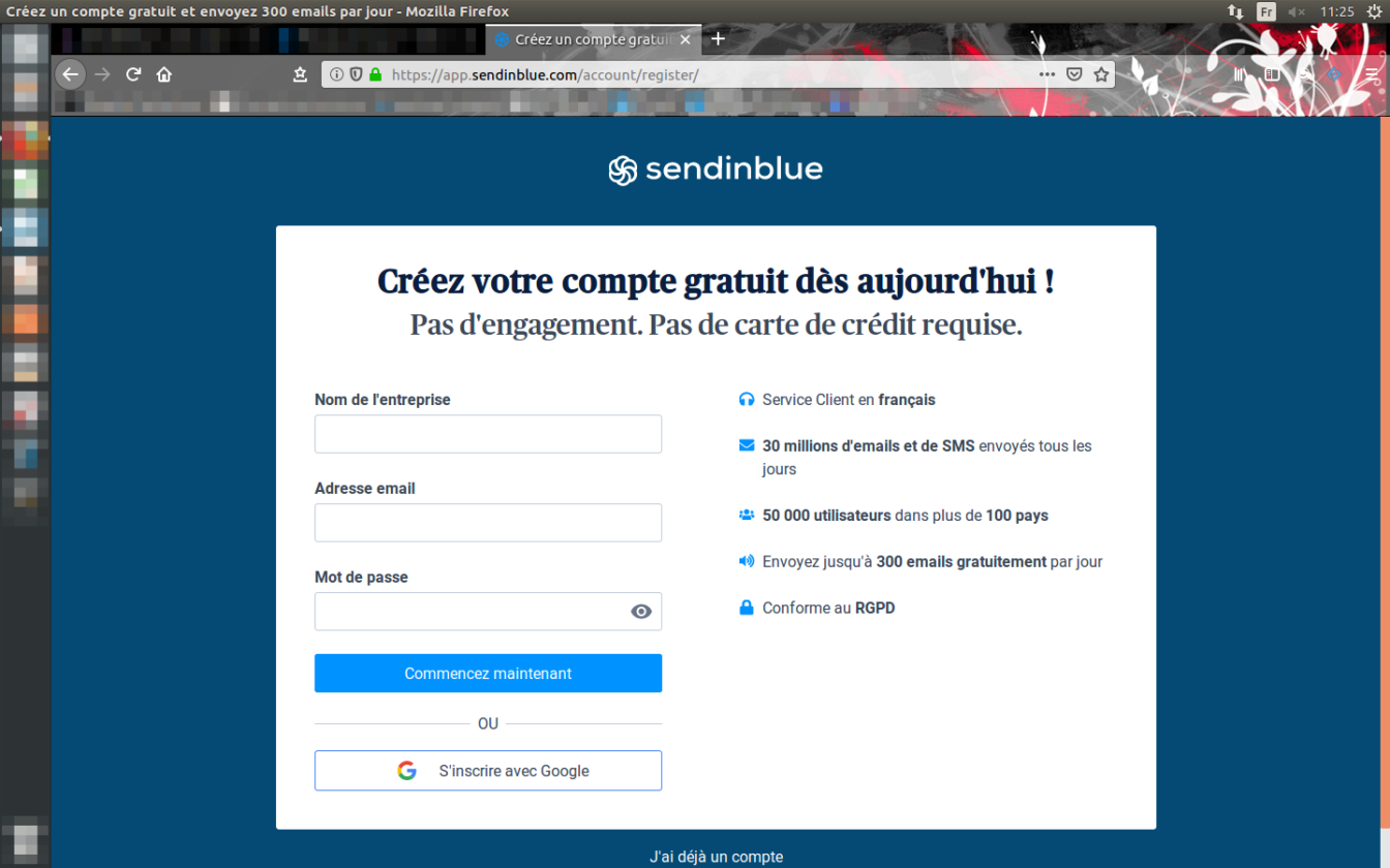 El primer paso para entrar en el mundo de Sendinblue, tu futuro software de correo electrónico.