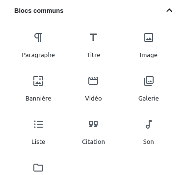 Bloques comunes en el nuevo editor de WordPress