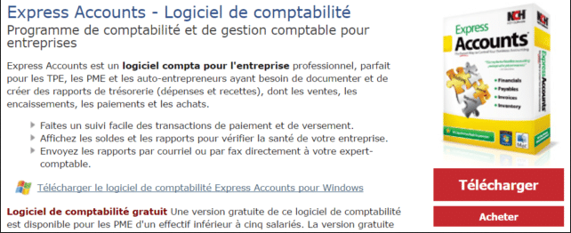 Express Accounts, účetnický software zdarma
