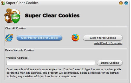 Super Clear Cookies funciona con Edge y Mozilla Firefox