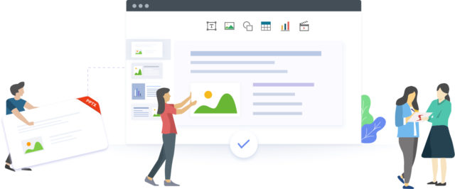 Zoho Show dává nový rozměr spolupráci při online prezentaci (zatímco je kompatibilní s PowerPoint)