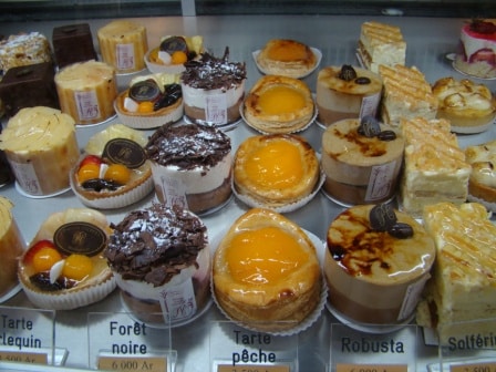 Desserts de la pâtisserie Colbert