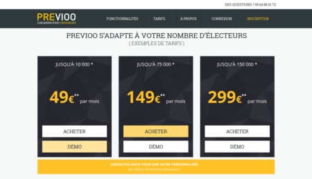 Ceny zobrazené na softwarovém webu